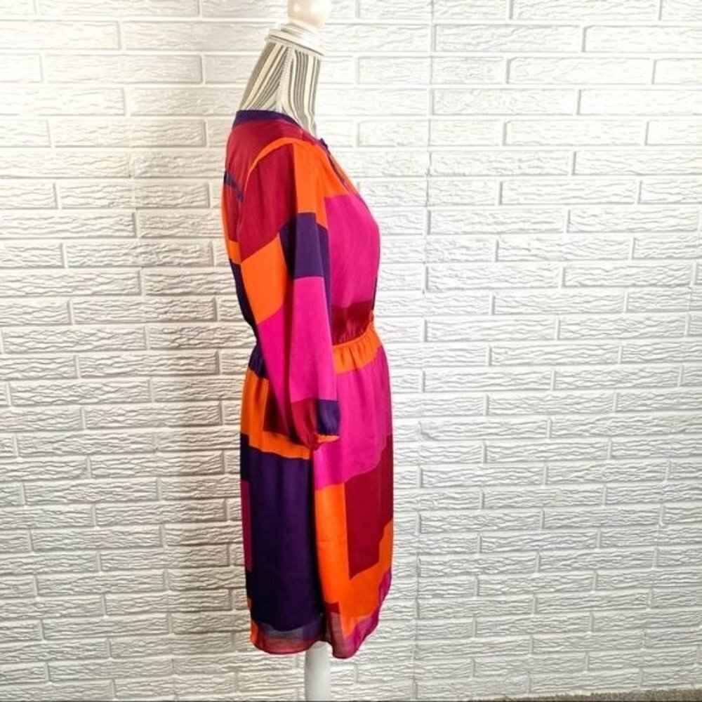 Max And Cleo Multicolored Color Block Midi Dress … - image 4